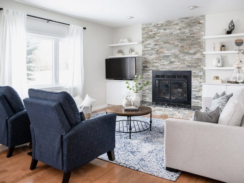 Living Room Interior Design Beddington Heights Calgary